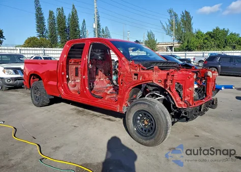 2022 Chevrolet Silverado C1500 Custom из США, поврежденный, VIN 1GCRABEK3NZ512042